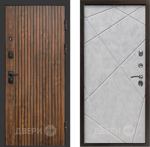 Входная металлическая Дверь Престиж Tvist Лучи Бетон светлый в Лосино-Петровский