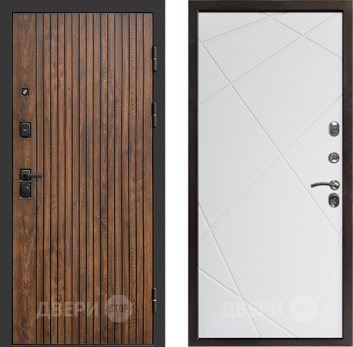 Входная металлическая Дверь Престиж Tvist Лучи Бетон белый в Лосино-Петровский