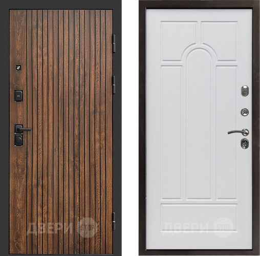 Входная металлическая Дверь Престиж Tvist Арка Белое дерево в Лосино-Петровский