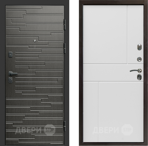 Входная металлическая Дверь Престиж Rivera Горизонт Бетон белый в Лосино-Петровский