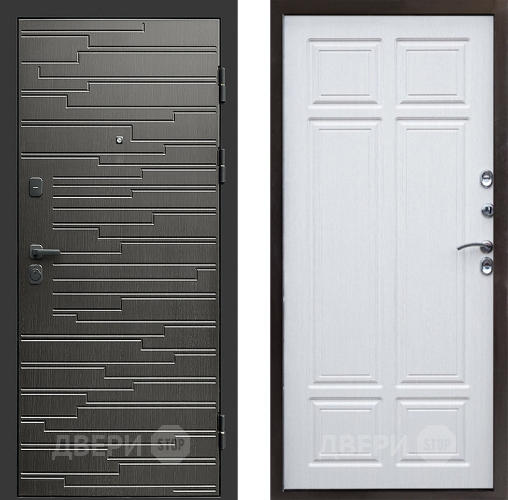 Входная металлическая Дверь Престиж Rivera Премиум Лиственница белая в Лосино-Петровский