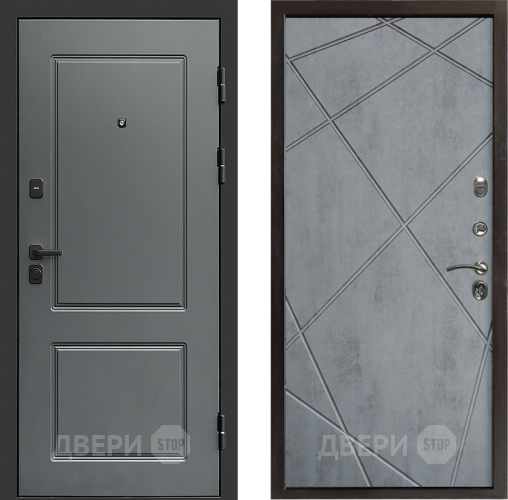 Дверь Престиж Verona Лучи Бетон темный в Лосино-Петровский