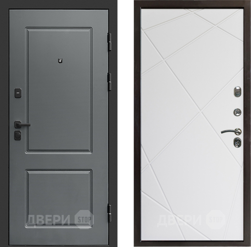 Дверь Престиж Verona Лучи Бетон белый в Лосино-Петровский