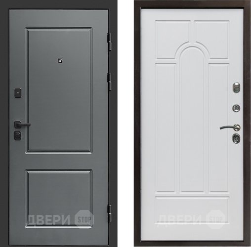 Входная металлическая Дверь Престиж Verona Арка Белое дерево в Лосино-Петровский