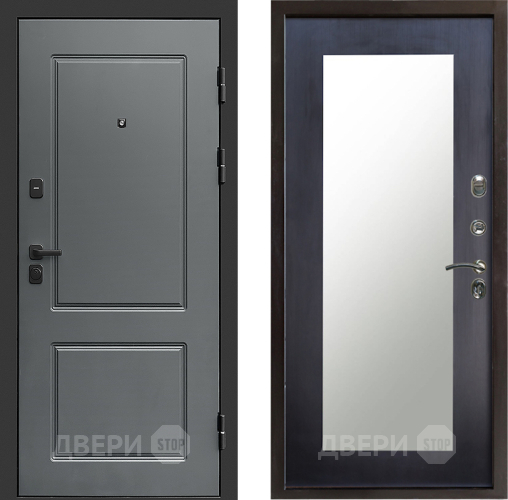 Входная металлическая Дверь Престиж Verona Зеркло Пастораль Венге в Лосино-Петровский