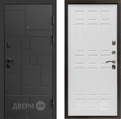 Входная металлическая Дверь Престиж Kvadro Спарта Белое дерево в Лосино-Петровский