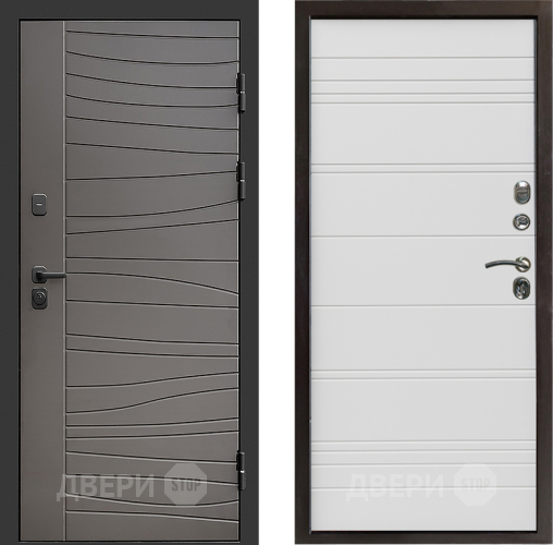 Входная металлическая Дверь Престиж Siciliya Line Белый в Лосино-Петровский