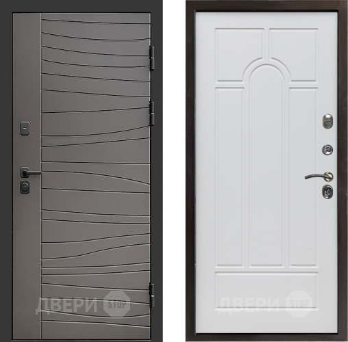 Входная металлическая Дверь Престиж Siciliya Арка Белое дерево в Лосино-Петровский