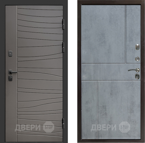 Входная металлическая Дверь Престиж Siciliya Горизонт Бетон темный в Лосино-Петровский