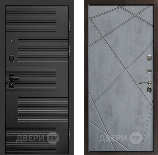 Входная металлическая Дверь Престиж Favorit Лучи Бетон темный в Лосино-Петровский