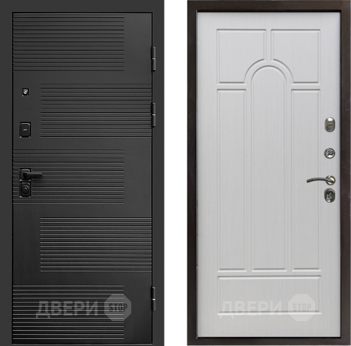 Входная металлическая Дверь Престиж Favorit Арка Лиственница белая в Лосино-Петровский