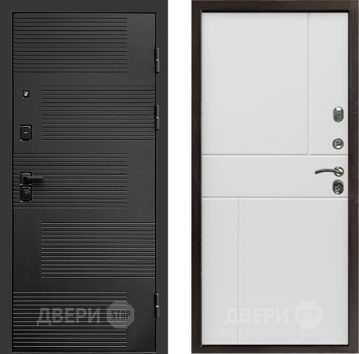 Входная металлическая Дверь Престиж Favorit Горизонт Бетон белый в Лосино-Петровский