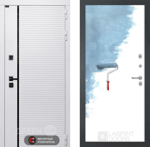 Входная металлическая Дверь Лабиринт (LABIRINT) Royal 28 Под покраску в Лосино-Петровский