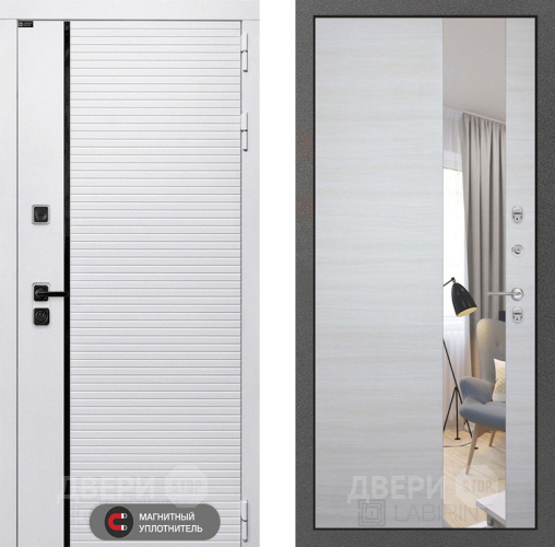 Дверь Лабиринт (LABIRINT) Royal Зеркало Акация светлая в Лосино-Петровский