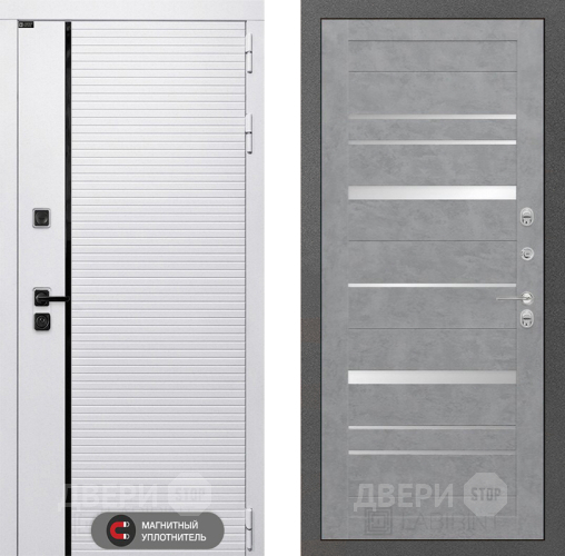 Входная металлическая Дверь Лабиринт (LABIRINT) Royal 20 Бетон светлый в Лосино-Петровский