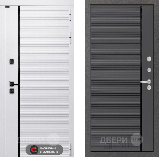 Входная металлическая Дверь Лабиринт (LABIRINT) Royal 22 Графит софт в Лосино-Петровский