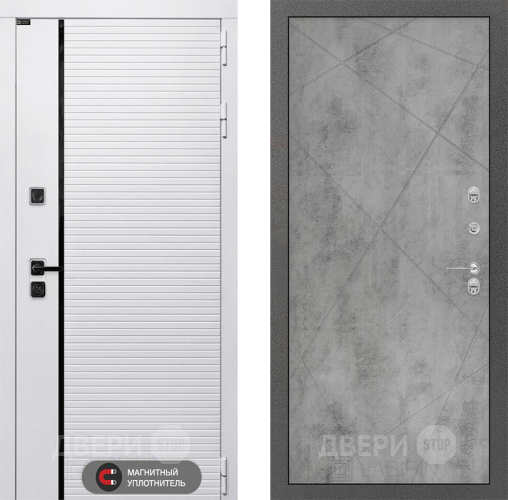 Входная металлическая Дверь Лабиринт (LABIRINT) Royal 24 Бетон светлый в Лосино-Петровский
