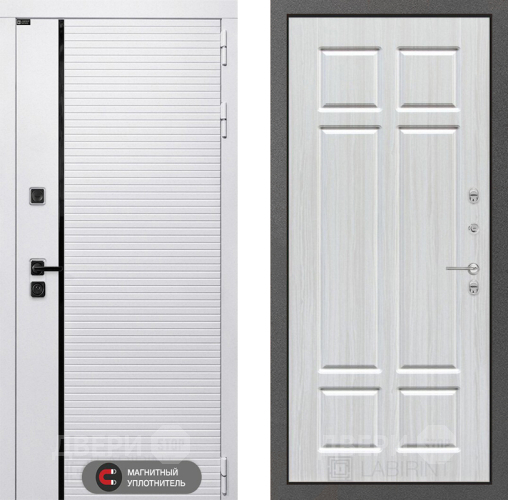 Входная металлическая Дверь Лабиринт (LABIRINT) Royal 08 Кристалл вуд в Лосино-Петровский