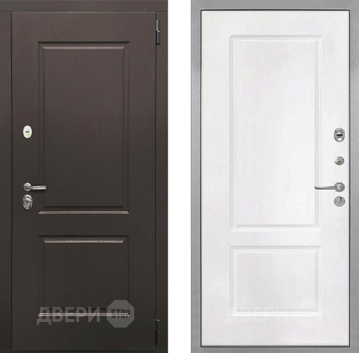 Входная металлическая Дверь Интекрон (INTECRON) Кампо КВ-2 Белый матовый в Лосино-Петровский