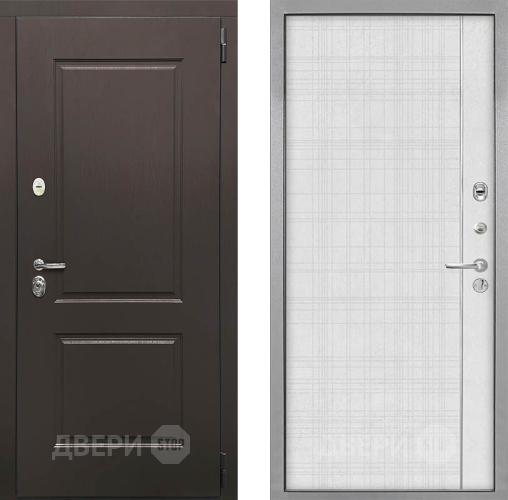 Входная металлическая Дверь Интекрон (INTECRON) Кампо В-07 с молдингом Лофт белый в Лосино-Петровский