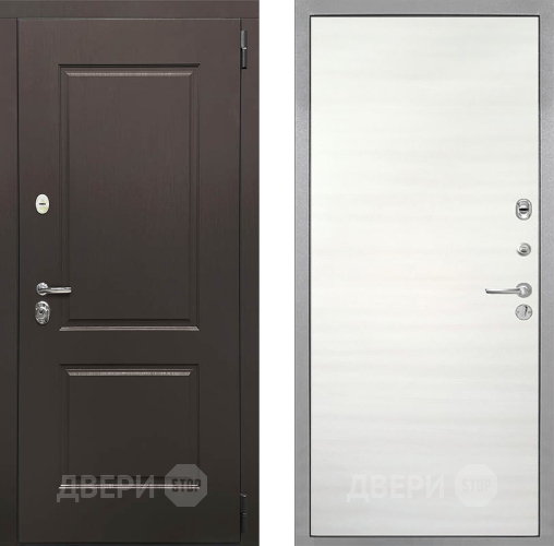 Входная металлическая Дверь Интекрон (INTECRON) Кампо Гладкая Дуб сильвер поперечный в Лосино-Петровский