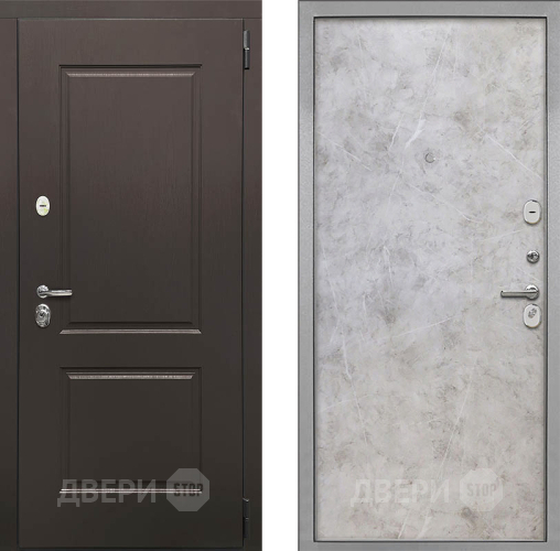 Входная металлическая Дверь Интекрон (INTECRON) Кампо Гладкая Мрамор светлый в Лосино-Петровский