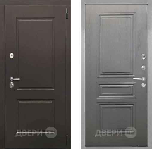 Входная металлическая Дверь Интекрон (INTECRON) Кампо ФЛ-243 Графит вуд дуб в Лосино-Петровский