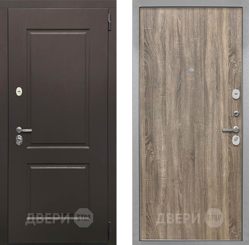 Входная металлическая Дверь Интекрон (INTECRON) Кампо Гладкая Дуб турин в Лосино-Петровский