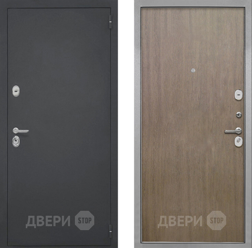 Входная металлическая Дверь Интекрон (INTECRON) Гектор Гладкая шпон Венге коричневый в Лосино-Петровский