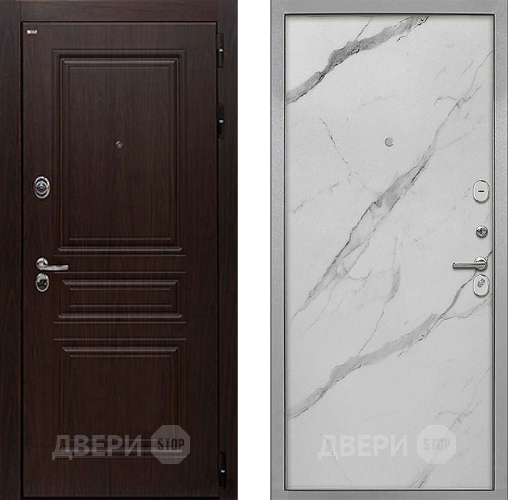 Дверь Интекрон (INTECRON) Брайтон Тиковое Дерево Гладкая Мрамор натуральный арктик в Лосино-Петровский