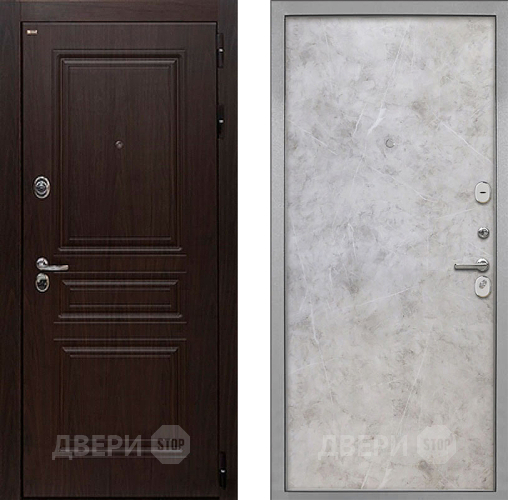 Входная металлическая Дверь Интекрон (INTECRON) Брайтон Тиковое Дерево Гладкая Мрамор светлый в Лосино-Петровский