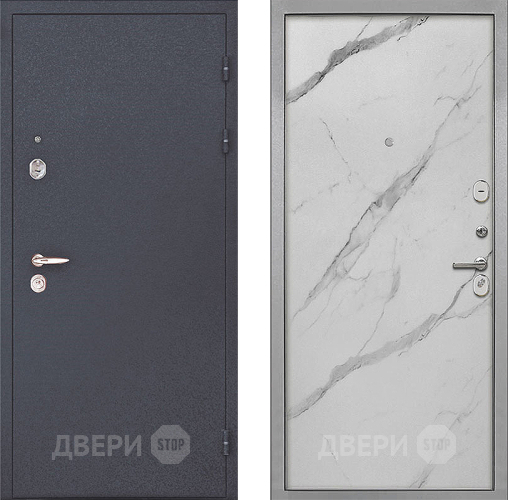 Входная металлическая Дверь Интекрон (INTECRON) Колизей Гладкая Мрамор натуральный арктик в Лосино-Петровский