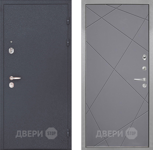 Входная металлическая Дверь Интекрон (INTECRON) Колизей Лучи-М Графит софт в Лосино-Петровский