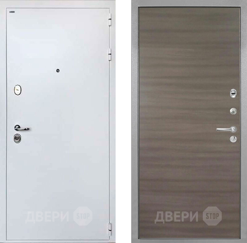 Входная металлическая Дверь Интекрон (INTECRON) Колизей White Гладкая Дуб тоскано поперечный в Лосино-Петровский