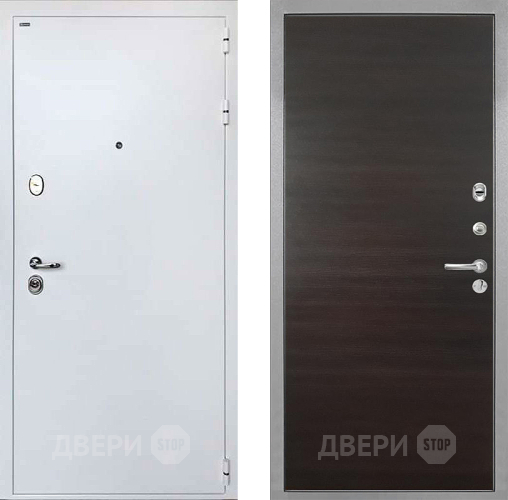 Входная металлическая Дверь Интекрон (INTECRON) Колизей White Гладкая Эковенге поперечный в Лосино-Петровский