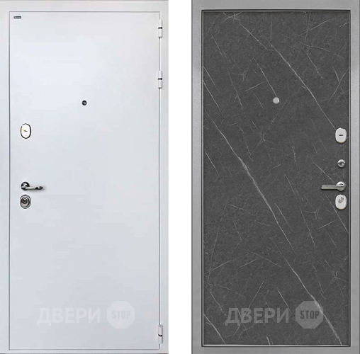 Входная металлическая Дверь Интекрон (INTECRON) Колизей White Гладкая Гранит лава оникс в Лосино-Петровский