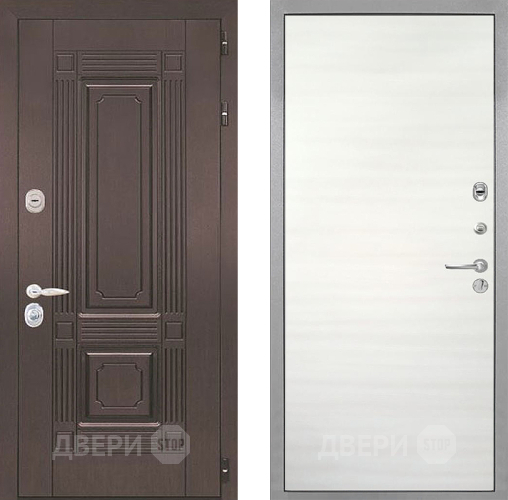 Входная металлическая Дверь Интекрон (INTECRON) Италия Гладкая Дуб сильвер поперечный в Лосино-Петровский