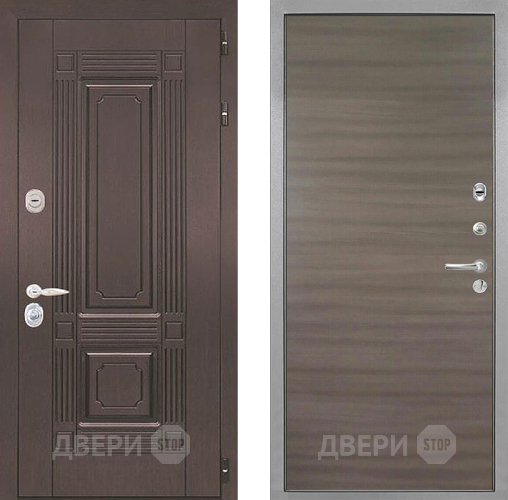 Входная металлическая Дверь Интекрон (INTECRON) Италия Гладкая Дуб тоскано поперечный в Лосино-Петровский