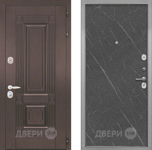 Входная металлическая Дверь Интекрон (INTECRON) Италия Гладкая Гранит лава оникс в Лосино-Петровский