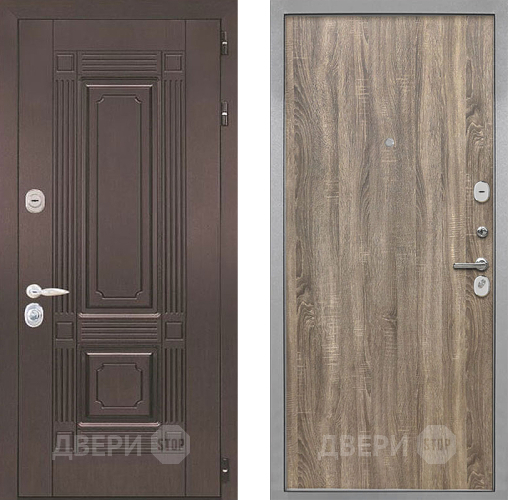 Входная металлическая Дверь Интекрон (INTECRON) Италия Гладкая Дуб турин в Лосино-Петровский
