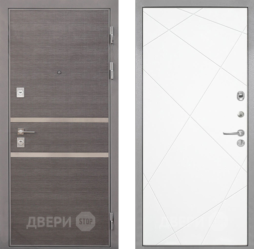 Дверь Интекрон (INTECRON) Неаполь Лучи-М Софт милк в Лосино-Петровский