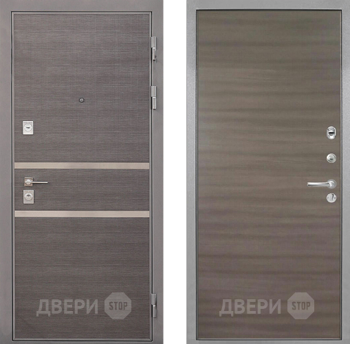 Входная металлическая Дверь Интекрон (INTECRON) Неаполь Гладкая Дуб тоскано поперечный в Лосино-Петровский