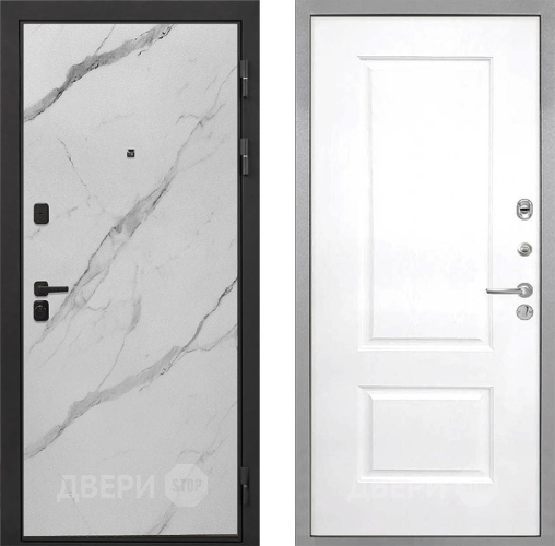 Дверь Интекрон (INTECRON) Профит Black Мрамор Арктик Альба Роял Вуд белый в Лосино-Петровский