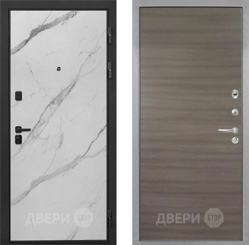 Дверь Интекрон (INTECRON) Профит Black Мрамор Арктик Гладкая Дуб тоскано поперечный в Лосино-Петровский