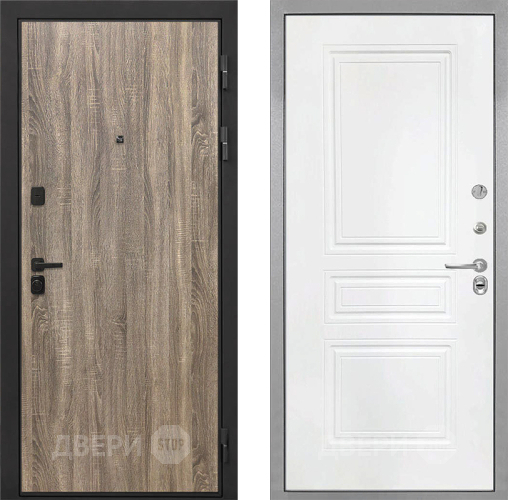 Дверь Интекрон (INTECRON) Профит Black Дуб Турин ФЛ-243 Белый матовый в Лосино-Петровский