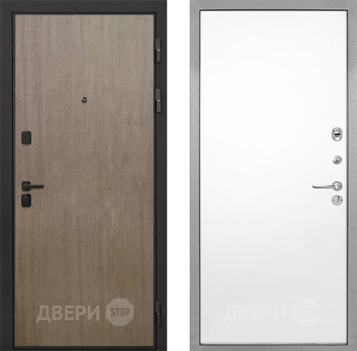 Входная металлическая Дверь Интекрон (INTECRON) Профит Black Венге Коричневый Гладкая Силк Сноу в Лосино-Петровский