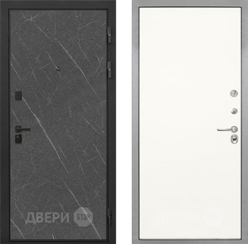 Дверь Интекрон (INTECRON) Профит Black Гранит Лава Оникс Гладкая Слоновая кость в Лосино-Петровский