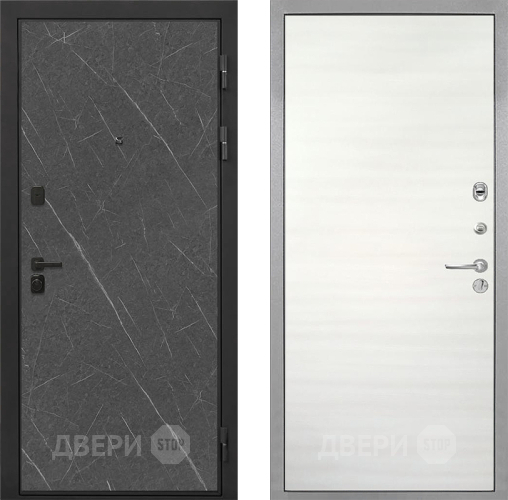 Дверь Интекрон (INTECRON) Профит Black Гранит Лава Оникс Гладкая Дуб сильвер поперечный в Лосино-Петровский