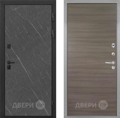 Входная металлическая Дверь Интекрон (INTECRON) Профит Black Гранит Лава Оникс Гладкая Дуб тоскано поперечный в Лосино-Петровский