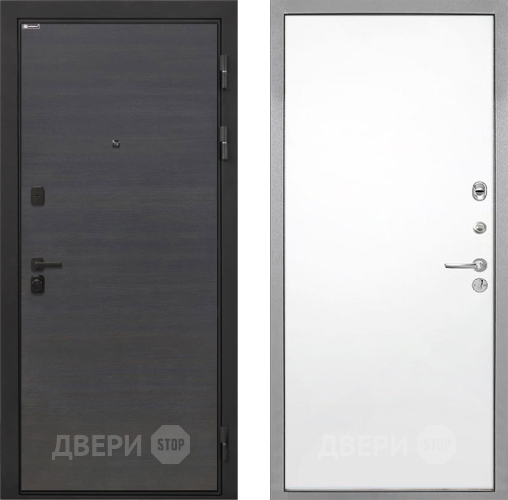 Входная металлическая Дверь Интекрон (INTECRON) Профит Black Эковенге Гладкая Силк Сноу в Лосино-Петровский